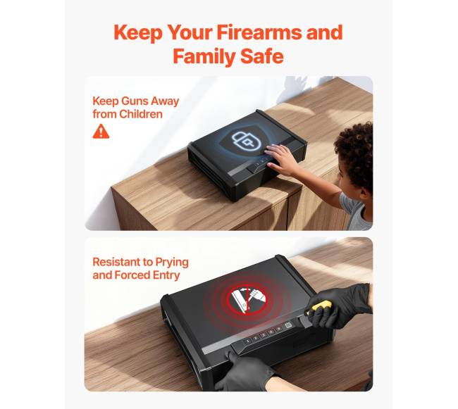 Ginklų seifas su pirštų antspaudų užraktu6