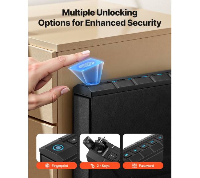 Ginklų seifas su slankiu stalčiumi1