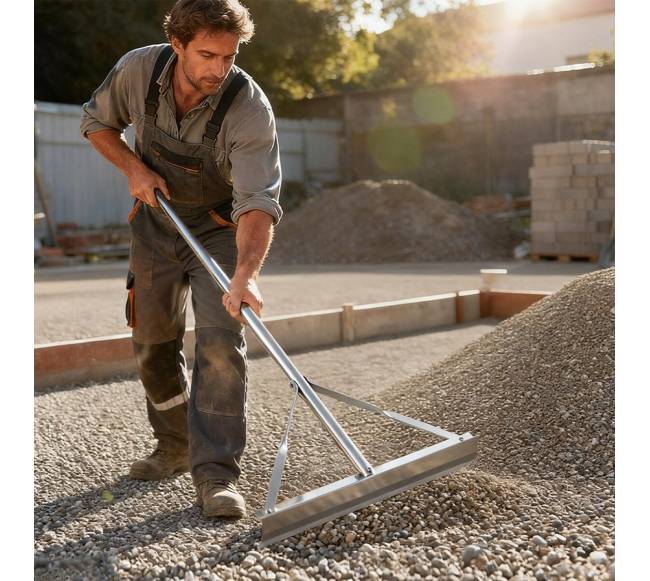 lyginimo grėblys iš aliuminio 150 cm rankena7