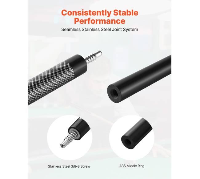 Bilijardo lazda, vienos dalies, 147 cm3