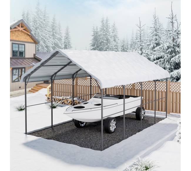 Metalinė automobilių pastogė 3,6 x 6 m7