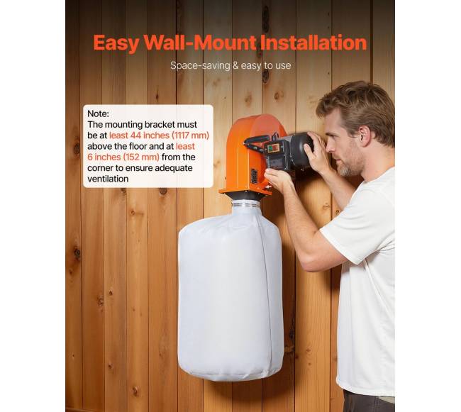 Sieninis dulkių surinktuvas medienos darbams 1 AG5