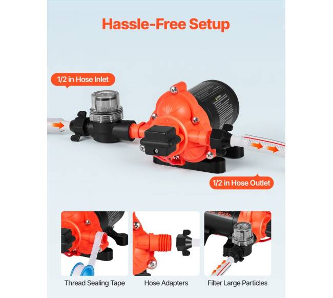 12V RV vandens siurblys3