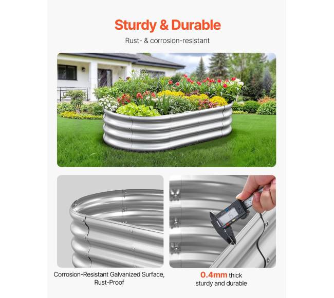 Metalinis pakeltas daržovių lysvių vazonas2