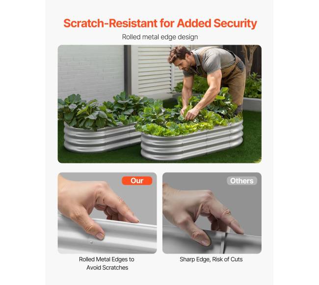 Metalinis pakeltas daržovių lysvių vazonas3