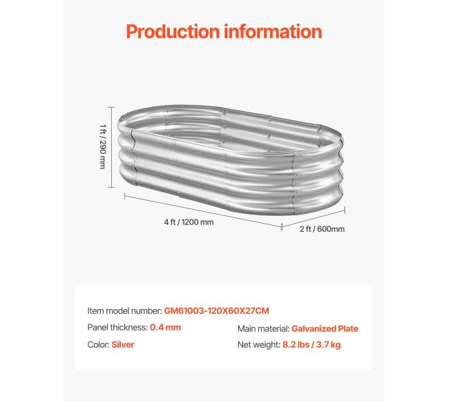 Metalinis pakeltas daržovių lysvių vazonas6