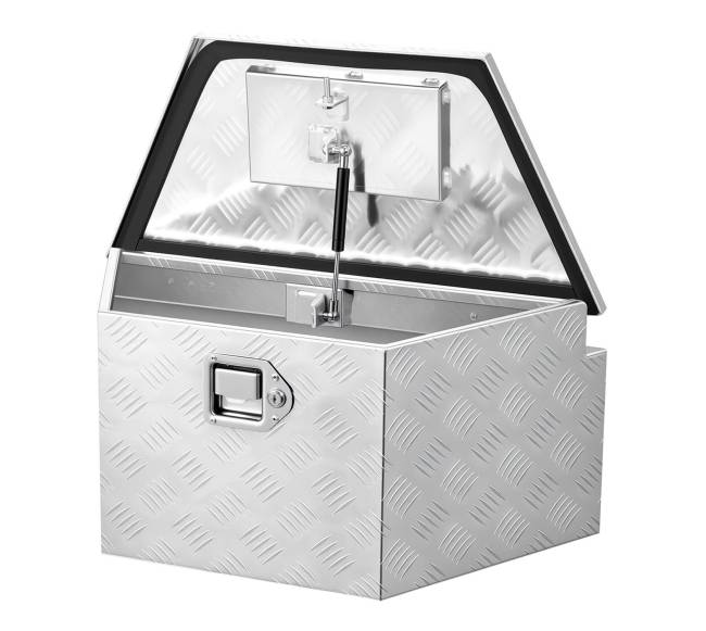 Aliumininė priekabos įrankių dėžė su užraktu0