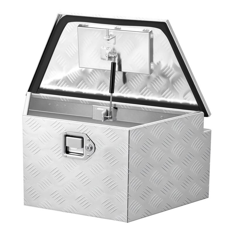 Aliumininė priekabos įrankių dėžė su užraktu0