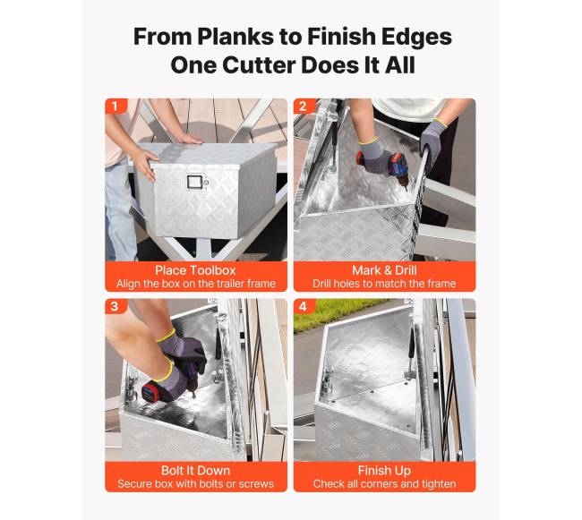 Aliumininė priekabos įrankių dėžė su užraktu4