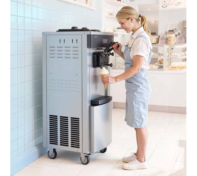 Komercinė ledų gaminimo mašina, 3 skonių7