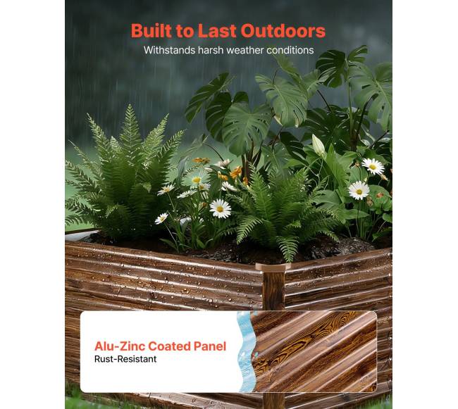 Cinkuota pakelta daržo lysvė 240 x 120 x 62 cm4