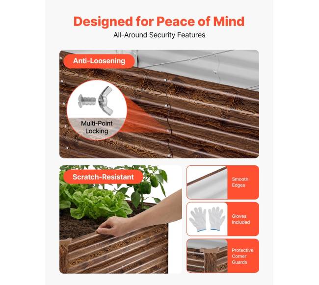 Cinkuota pakelta daržo lysvė 240 x 120 x 62 cm5