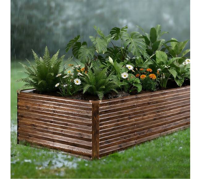 Cinkuota pakelta daržo lysvė 240 x 120 x 62 cm7