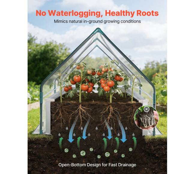 Stačiakampė paaukštinta lysvė su dangčiu, sidabrinė5