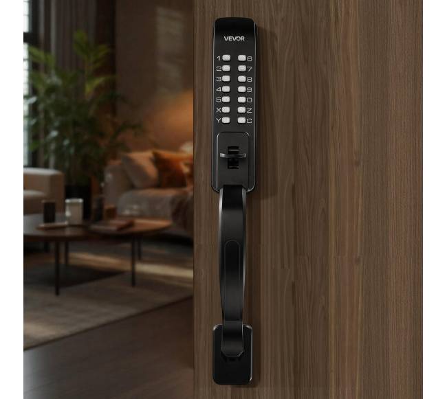 Mechaninė be rakto durų spyna įėjimui7