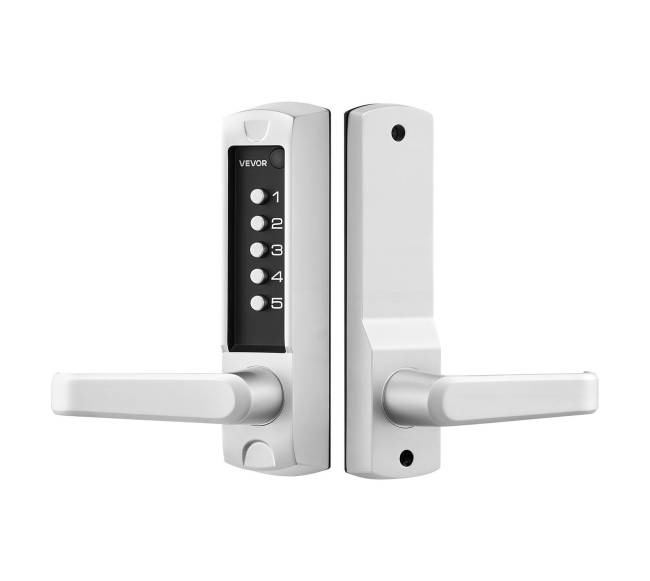 Mechaninė kodinė durų spyna su rankena, išorės ir vidaus9