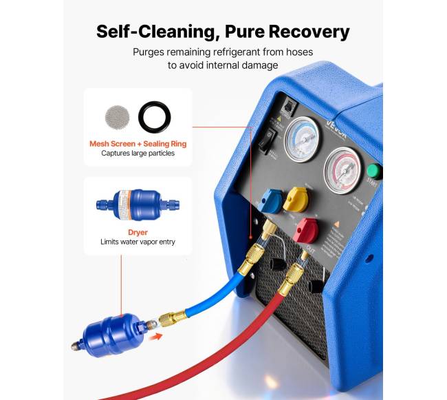 Nešiojamas šaldymo agento atgavimo įrenginys, 1 AG5