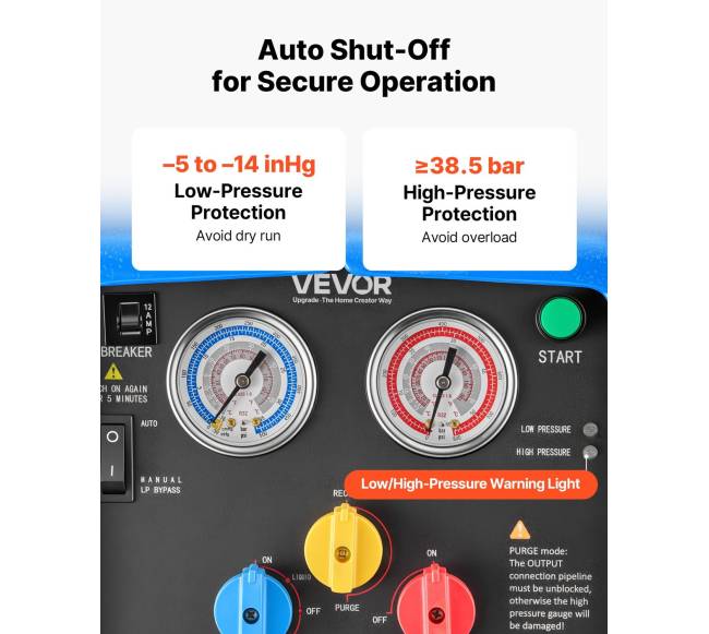 Nešiojamas šaldymo agento atgavimo įrenginys, 1 AG6
