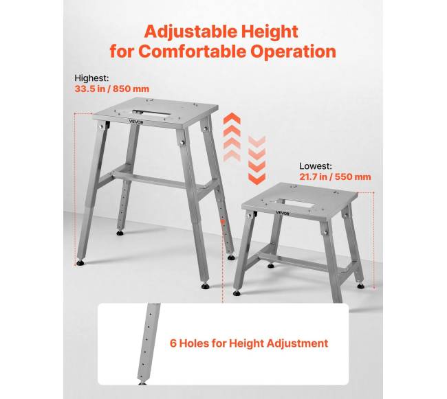 Elektrinis mėsos pjūklo stovas su reguliuojamu aukščiu2