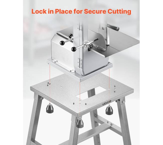 Elektrinis mėsos pjūklo stovas su reguliuojamu aukščiu3