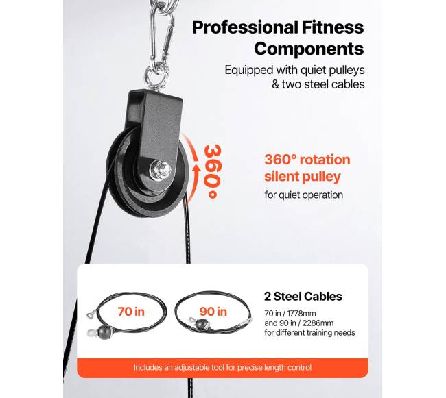 Lat ir kėlimo skriemulių sistema, 2 vnt., 150 kg3