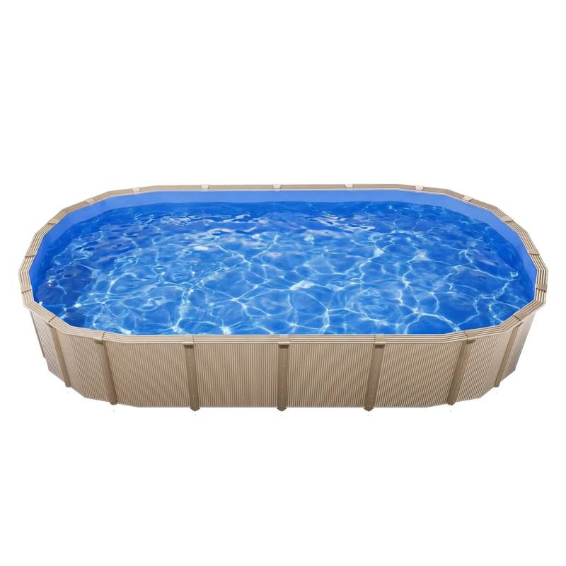 Ovalus baseino įdėklas, 375 x 610 cm, mėlynas0