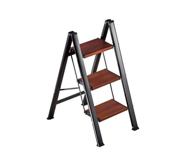 Sulankstomos trys pakopos kopėčios su neslystančiais pedalais0