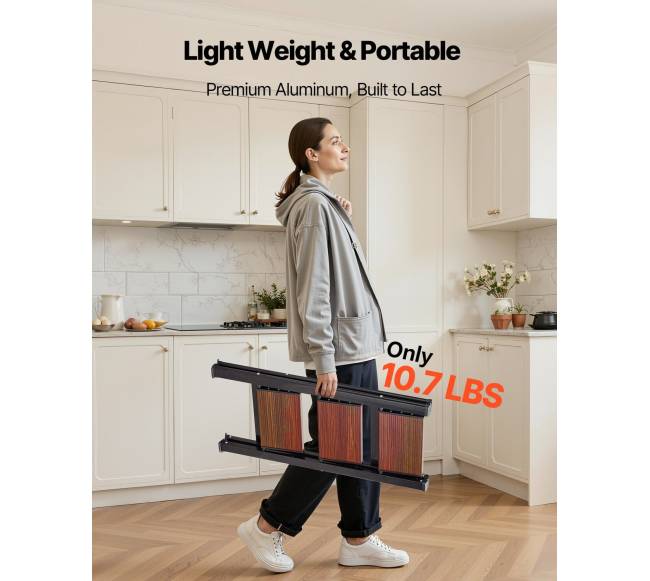 Sulankstomos trys pakopos kopėčios su neslystančiais pedalais5