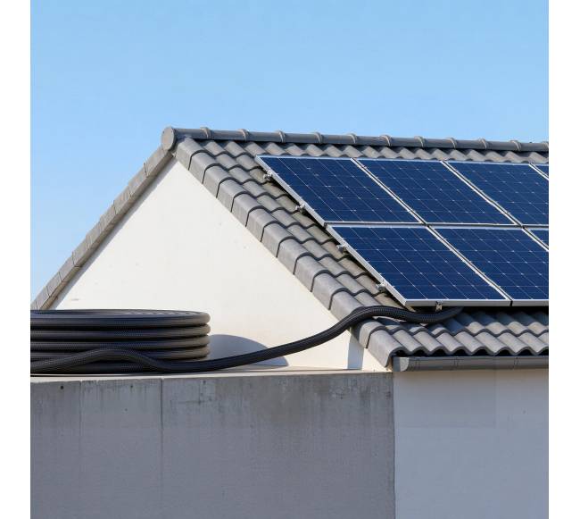 9,14 m saulės baterijos prailginimo kabelis 10 AWG7