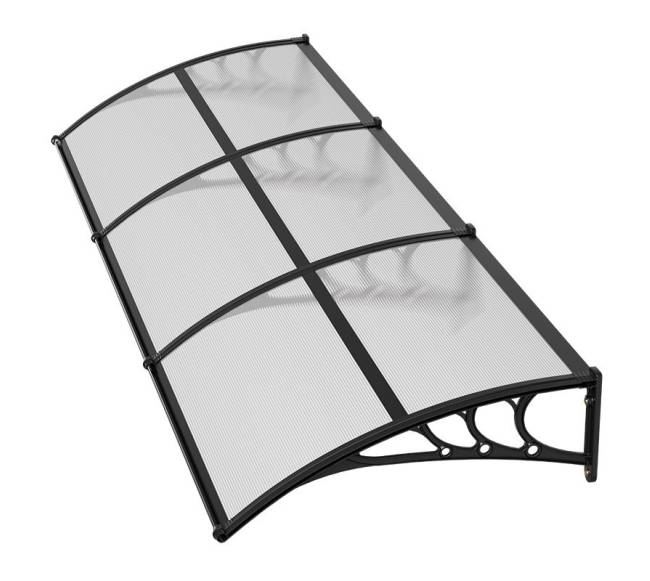 Durų stogelis su drenažu ir ABS laikikliu0