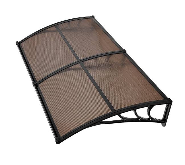 Prieangio durų stogelis su polikarbonatu0