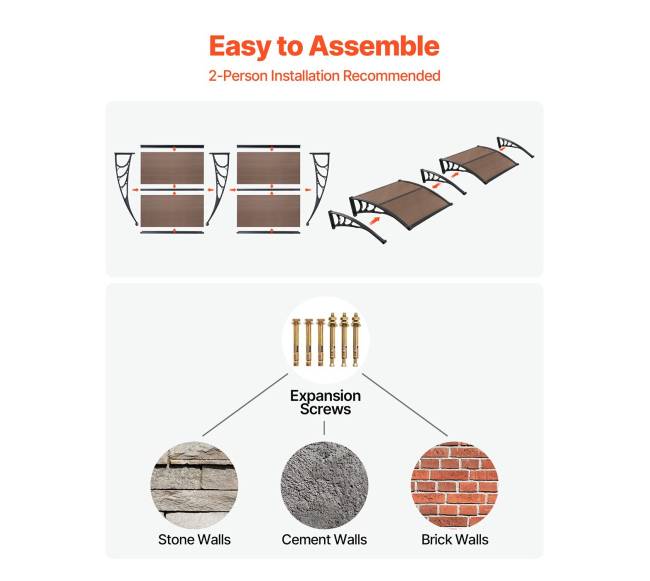 Prieangio durų stogelis su polikarbonatu4