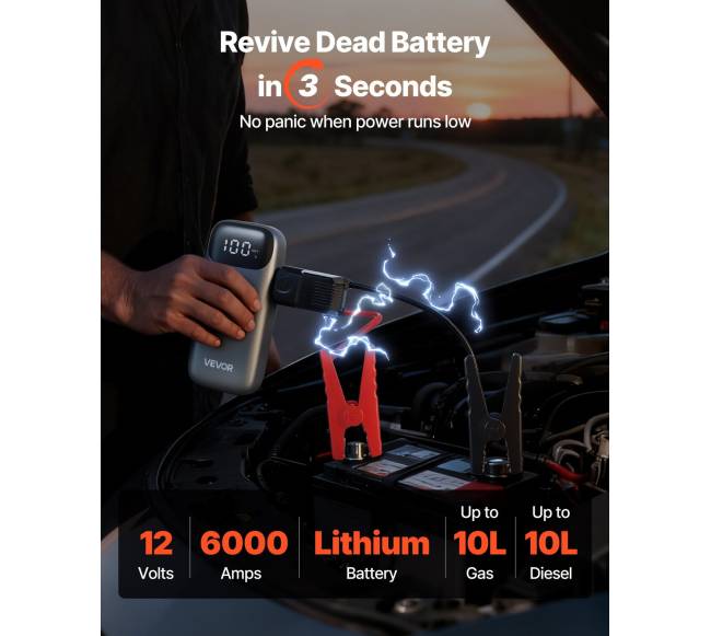 Automobilio akumuliatoriaus paleidimo įrenginys 6000A1