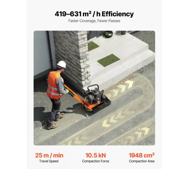 Plokštuminis vibroplokštė su 6,5 AG varikliu2