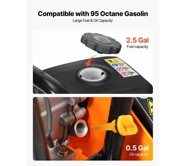 Plokštuminis vibroplokštė su 6,5 AG varikliu4