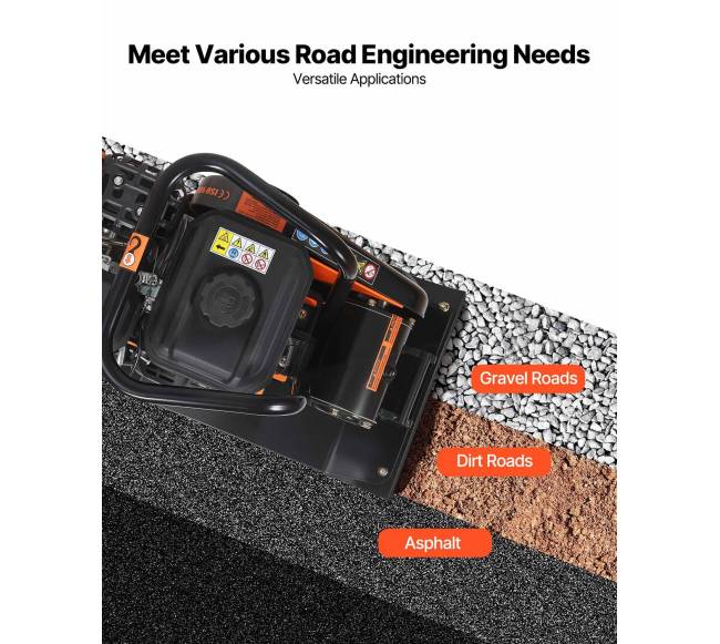 Plokštuminis vibroplokštė su 6,5 AG varikliu5