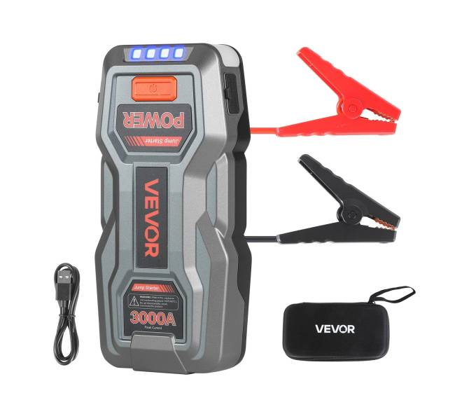 Automobilio paleidimo įrenginys 3000A, 12V8