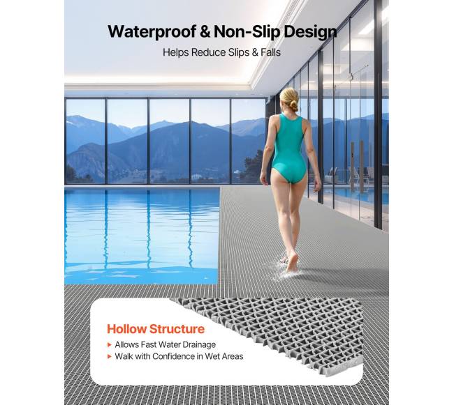 Pvc neslystantis drenažinis kilimėlis1