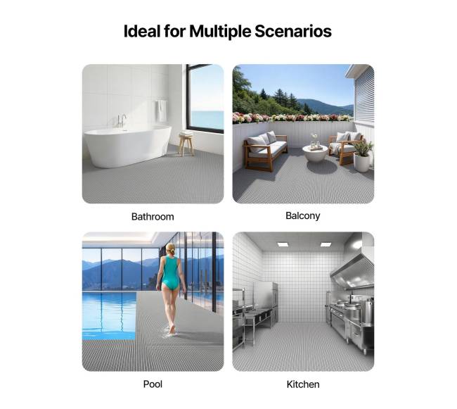 Pvc neslystantis drenažinis kilimėlis5