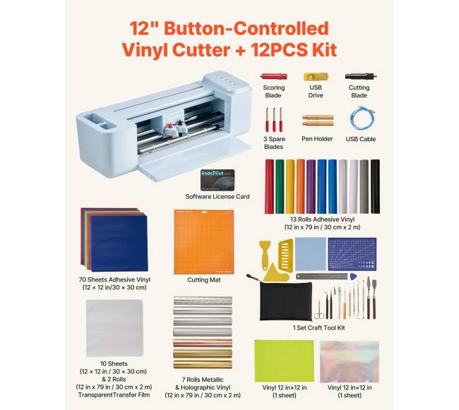 Vinilinė pjaustymo mašina 305 mm, su rinkiniu1