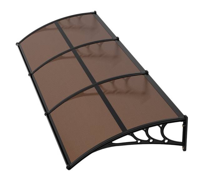 Lauko durų stogelis, 96 x 297 cm, apsauga nuo lietaus ir saulės0