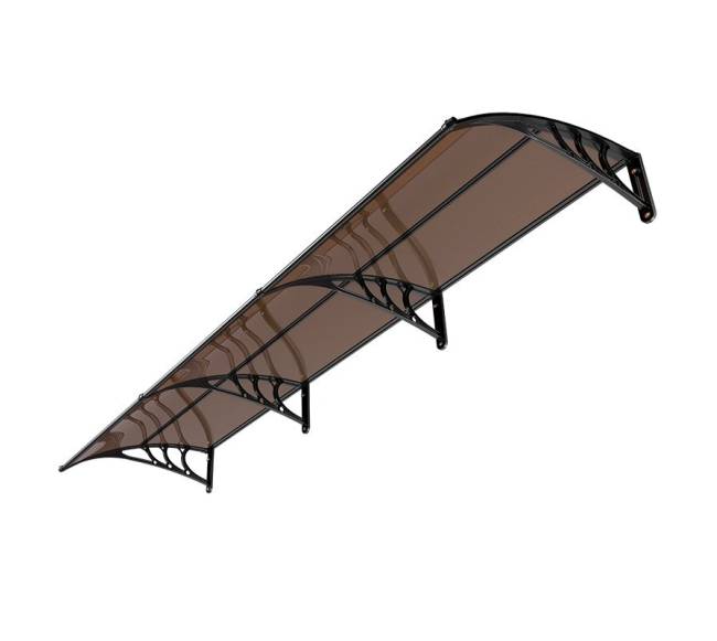 Lauko durų stogelis, 96 x 297 cm, apsauga nuo lietaus ir saulės10