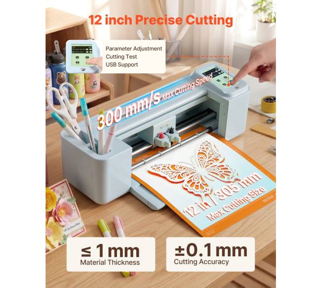 Vinilo pjaustymo įrenginys, 305 mm su jutikliniu ekranu1