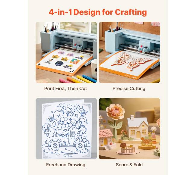 Vinilo pjaustyklė, 305 mm, su kuriais galima kurti dekoracijas3