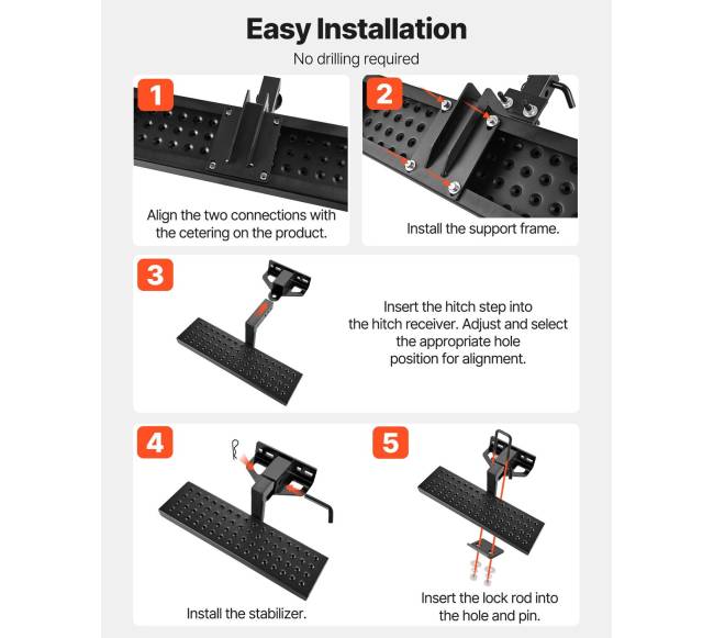 Universalus galinis buferio apsauga 5 cm kabliui5