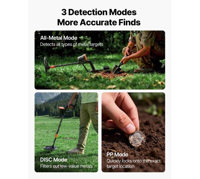 Metalo detektorius suaugusiesiems su vandeniui atsparia rite2