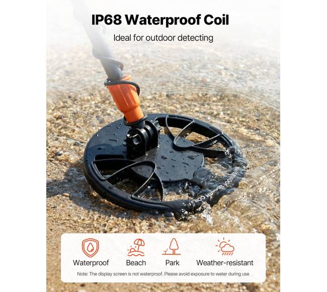 Metalo detektorius suaugusiesiems su vandeniui atsparia rite5