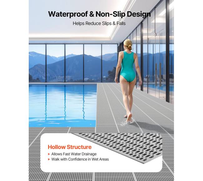 PVC vandens nutekėjimo kilimėlis, 90 x 1500 cm1