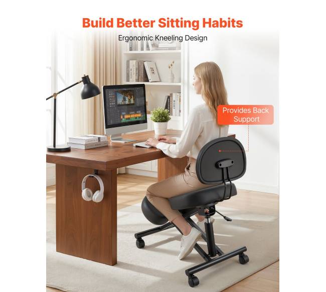 Ergonominė kėdė su atlošu ir ratukais1