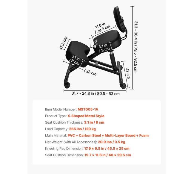 Ergonominė kėdė su atlošu ir ratukais6